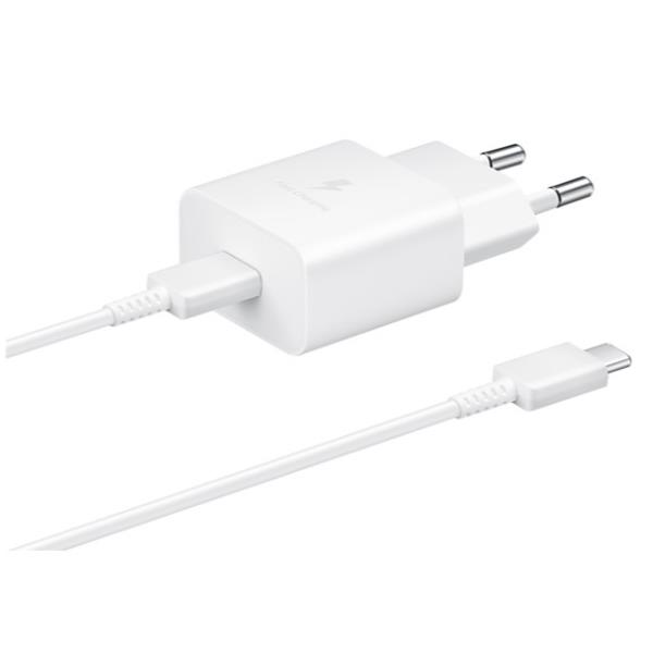 Samsung CHARGER 15W TYPEC WHITE CON CAVO